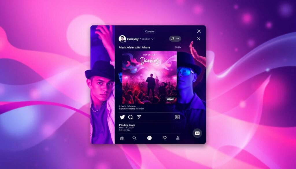 media sosial promosi album
